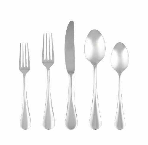 Cambridge Silversmiths Eloquence Black Satin 20-Piece Flatware Set