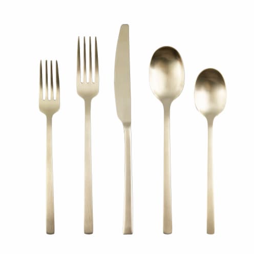 Cambridge Silversmiths Beacon Flatware Set - Champagne Satin Perspective: back
