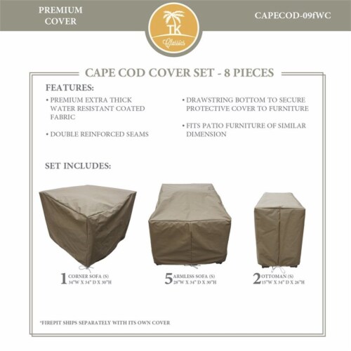 CAPECOD-09f Protective Cover Set Perspective: back
