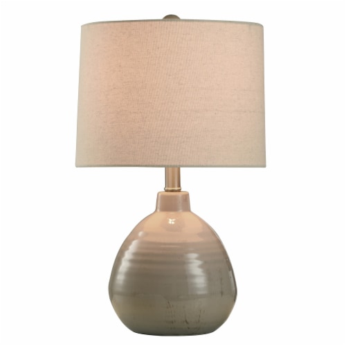 StyleCraft Cameron Ceramic Jug Table Lamp - Cream Perspective: back