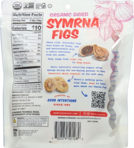 Made In Nature™ Sun Dried Organic Smyrna Figs Perspective: back