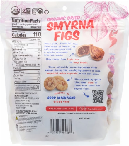 Made in Nature™ Organic Dried Smyra Figs Perspective: back