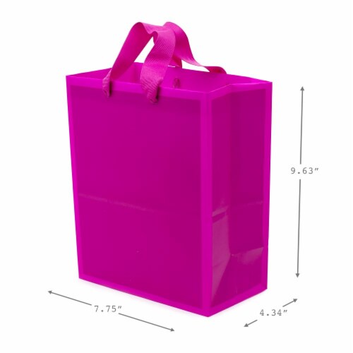Hallmark #61 Medium Solid Color Gift Bags Perspective: back