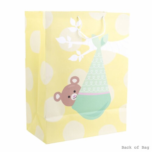 Mega Gift Bag (#91): Hallmark Bear in Blanket Perspective: back