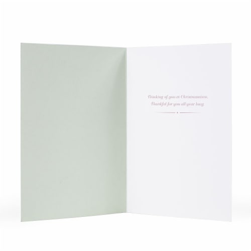 Christmas Card #31: Hallmark Signature Christmas Card (Merry Christmas Lettering) Perspective: back