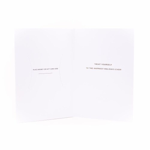 Christmas Card #27: Hallmark Signature Holiday Money or Gift Card Holder (Wrapped Presents) Perspective: back