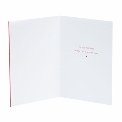 Christmas Card #32: Hallmark Signature Holiday Card for Significant Other (Candy Cane Heart) Perspective: back