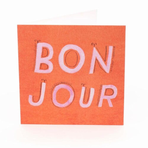 Hallmark Anyday Card (#32): Studio Ink Greeting Card - Bon Jour Perspective: back