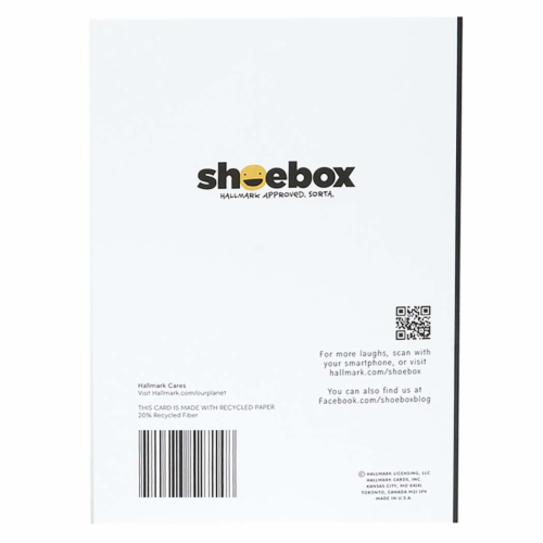 Hallmark #7 Shoebox Birthday Card (4 Out of 5 People) Perspective: back
