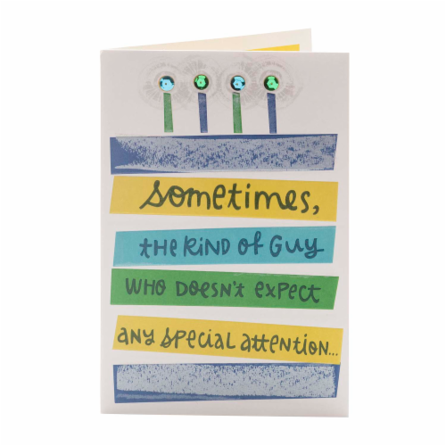 Hallmark #10 Birthday Card for Him (Extra Attention) Perspective: back