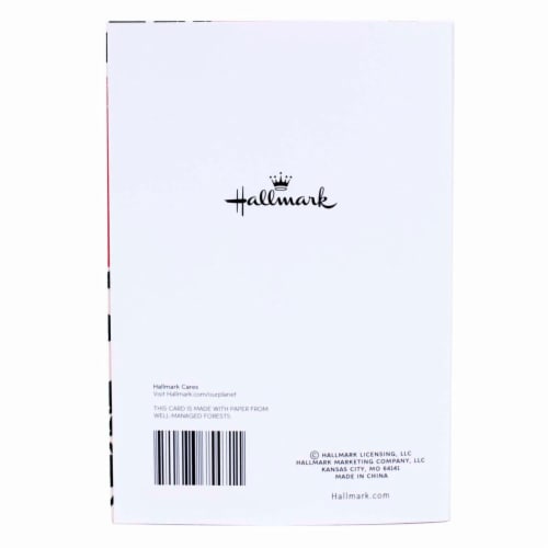 Hallmark Thank You Card (#28): Black and White Pattern Greeting Card Perspective: back