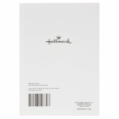 Hallmark Congratulations Card for New Baby Girl (Pink Elephant) Perspective: back
