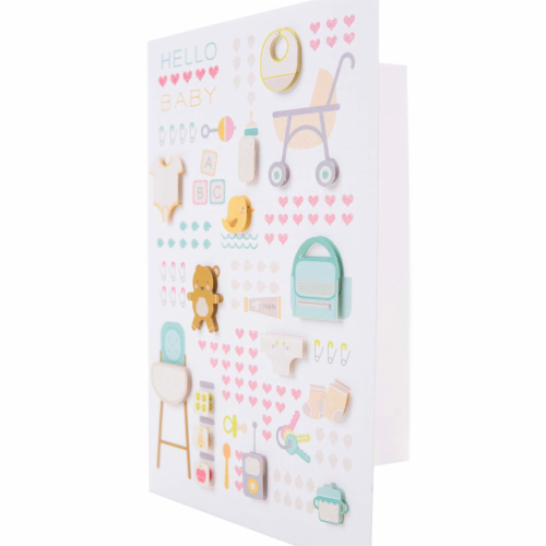 Baby Card #23: Hallmark Signature Baby Icons Card Perspective: back