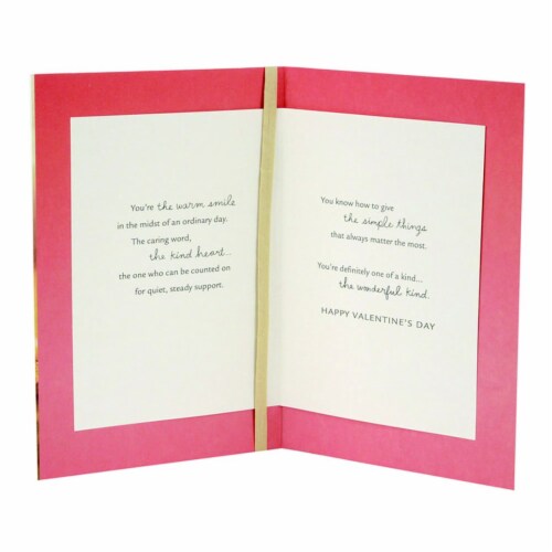 Valentine's Day Card #42: Hallmark Valentine's Day Card (One of a Kind) Perspective: back