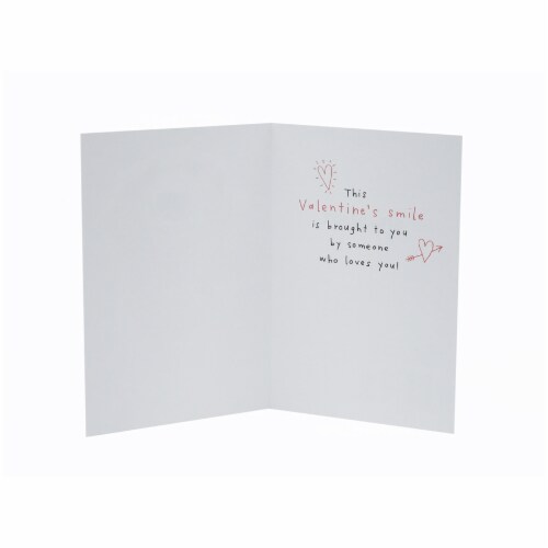 Valentine's Day Card #40: Hallmark Shoebox Funny Smiling Dog Perspective: back