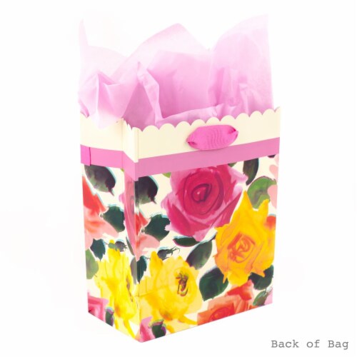 Mother's Day Gift Bag #66: Hallmark Medium Mother's Day Gift Bag with Tissue Paper (Floral) Perspective: back