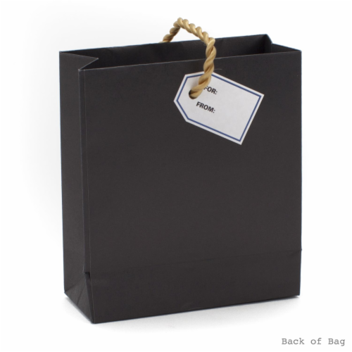 Mini Gift Bag #84: Hallmark Father's Day Mini Gift Card Holder Bag Black Perspective: back
