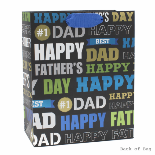 Father's Day Gift Bag #64: Hallmark Father's Day Medium Gift Bag with Tissue Paper (Dad Words) Perspective: back