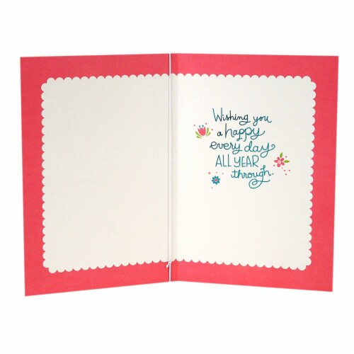 Mother's Day Card #35: Hallmark Peanuts Mother's Day Card (Snoopy with Flowers) Perspective: back