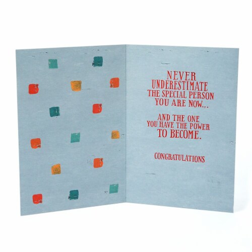 Graduation Card #41: Hallmark Never Underestimate Perspective: back