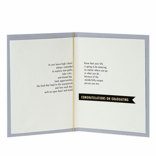 Graduation Card #45: Hallmark High School Graduation Card (Your Life Is Going to Be Amazing) Perspective: back