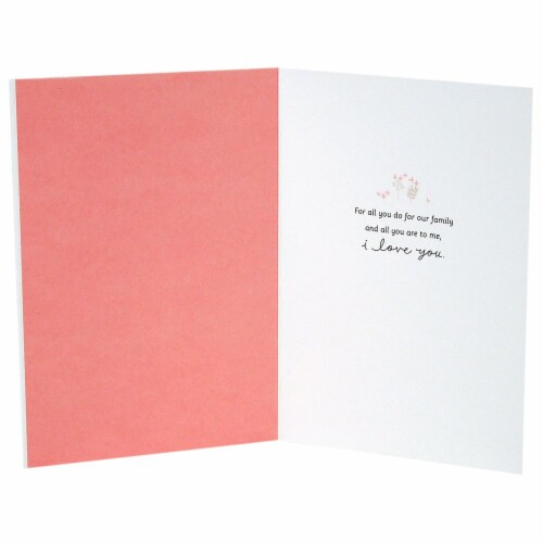 Mother's Day Card #36: Hallmark Signature Mother's Day Love Card (For All You Do for Our Family) Perspective: back