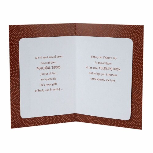 Father's Day Card #26: Hallmark Father's Day Card (Sleeping Dog Relaxing Days Happiness and Love) Perspective: back