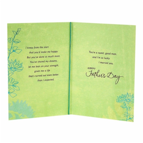 Father's Day Card #29: Hallmark Romantic Father's Day Card for Husband (Sweet and Good Man) Perspective: back
