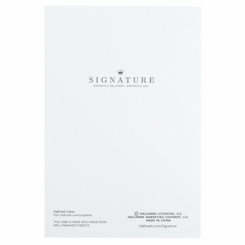 Father's Day Card #59: Hallmark Signature Romantic for Husband Golf Perspective: back