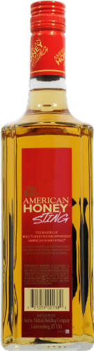 Wild Turkey Distillery American Honey sting Bourbon Perspective: back
