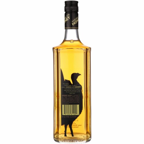 Wild Turkey American Honey Whiskey Liqueur Perspective: back
