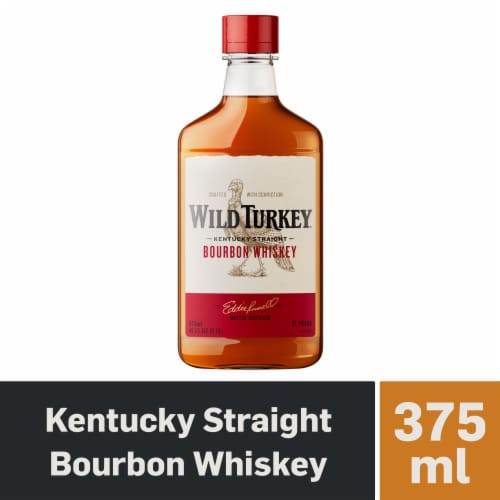 Wild Turkey Bourbon Kentucky Straight Whiskey, 375 ml Perspective: back