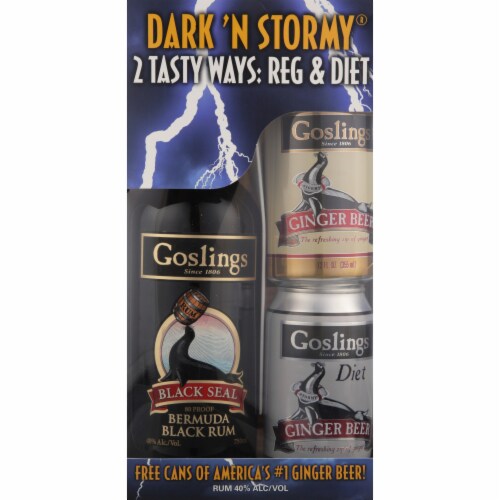 Goslings Black Seal Dark Rum Perspective: back