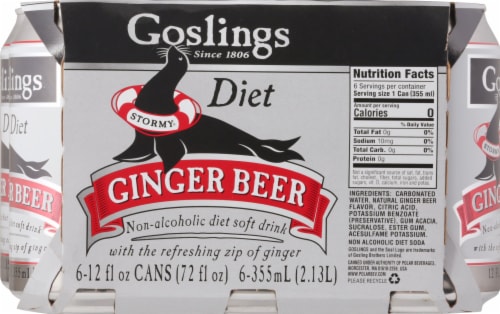 Gosling's Diet Ginger Beer Perspective: back