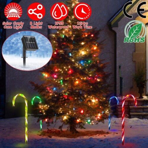 Solar candy shop cane lights