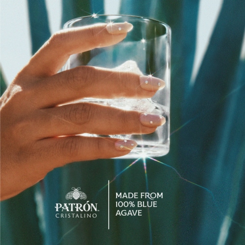 PATRÓN Cristalino tequila, 750 ml, one bottle Perspective: back