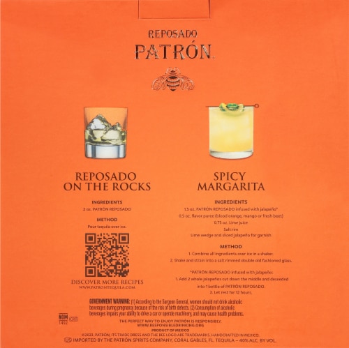 Patron® Resposado Gift Boz Perspective: back