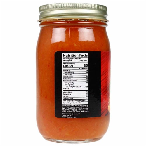 MAHAPI Sweet Habanero Pepper Sauce 17 Oz Jar Sweet and Heat 95436-MAHAPI Perspective: back