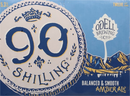 Odell Brewing 90 Shilling Amber Ale Craft Beer Perspective: back