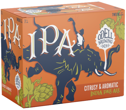 Odell Brewing IPA Craft Beer Perspective: back