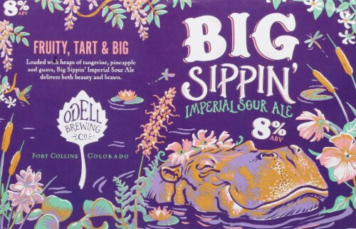 Odell Brewing Big Sippin' Imperial Sour Ale Perspective: back
