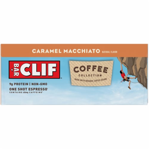 Clif Bar Coffee Collection Caramel Macchiato Energy Bars Perspective: back