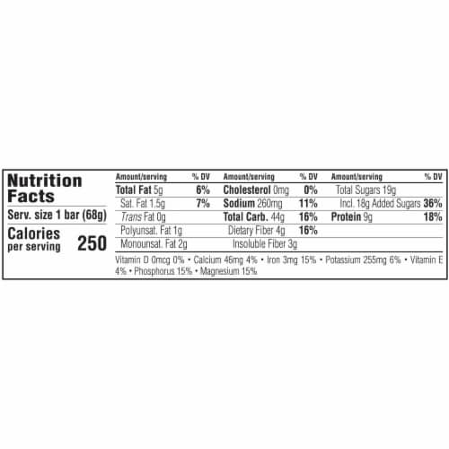 Clif Bar Coffee Collection Dark Chocolate Mocha Energy Bars Perspective: back