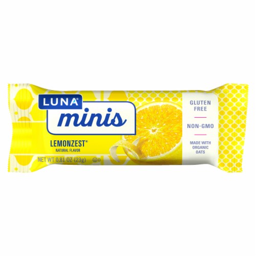 LUNA® Minis LemonZest® Whole Nutrition Bars Perspective: back
