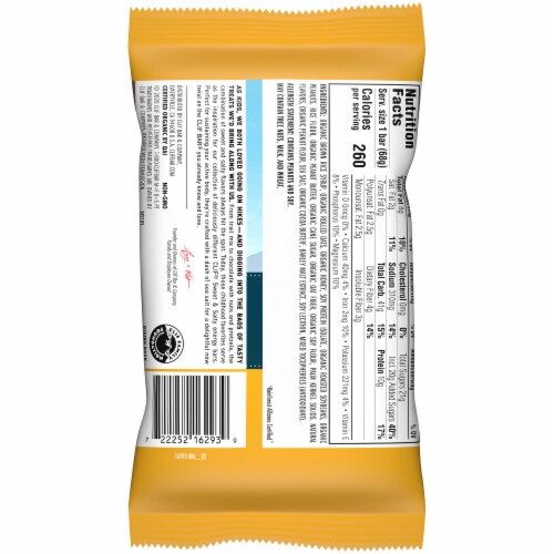 Clif Bar Peanut Butter & Honey with Sea Salt Energy Bars Perspective: back