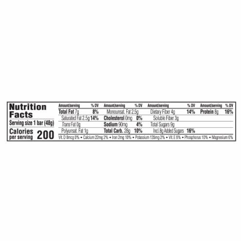 Luna® Wild Cherry Gluten Free Nutrition Bar with Prebiotics Perspective: back