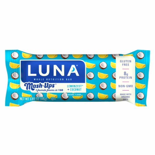 LUNA® Mash-Ups™ Lemonzest + Coconut Whole Nutrition Bars Perspective: back