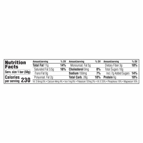 Clif Bar Nut Butter Coconut & Almond Butter Bars Perspective: back