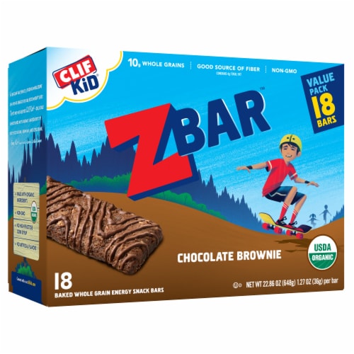 CLIF Kid Zbar® Organic Chocolate Brownie Granola Bars Perspective: back