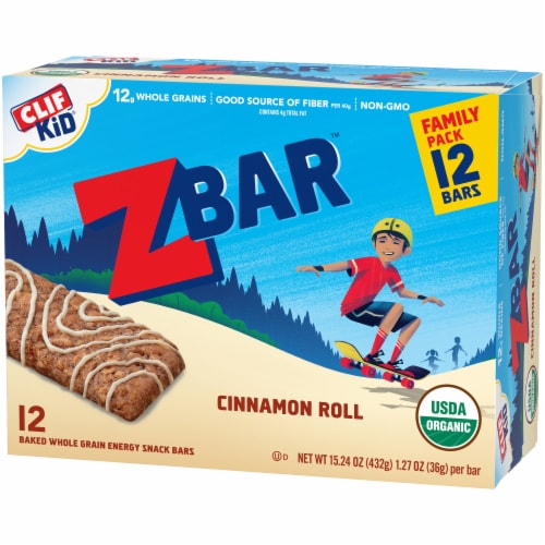 CLIF Kid Zbar® Organic Cinnamon Roll Granola Bars Perspective: back